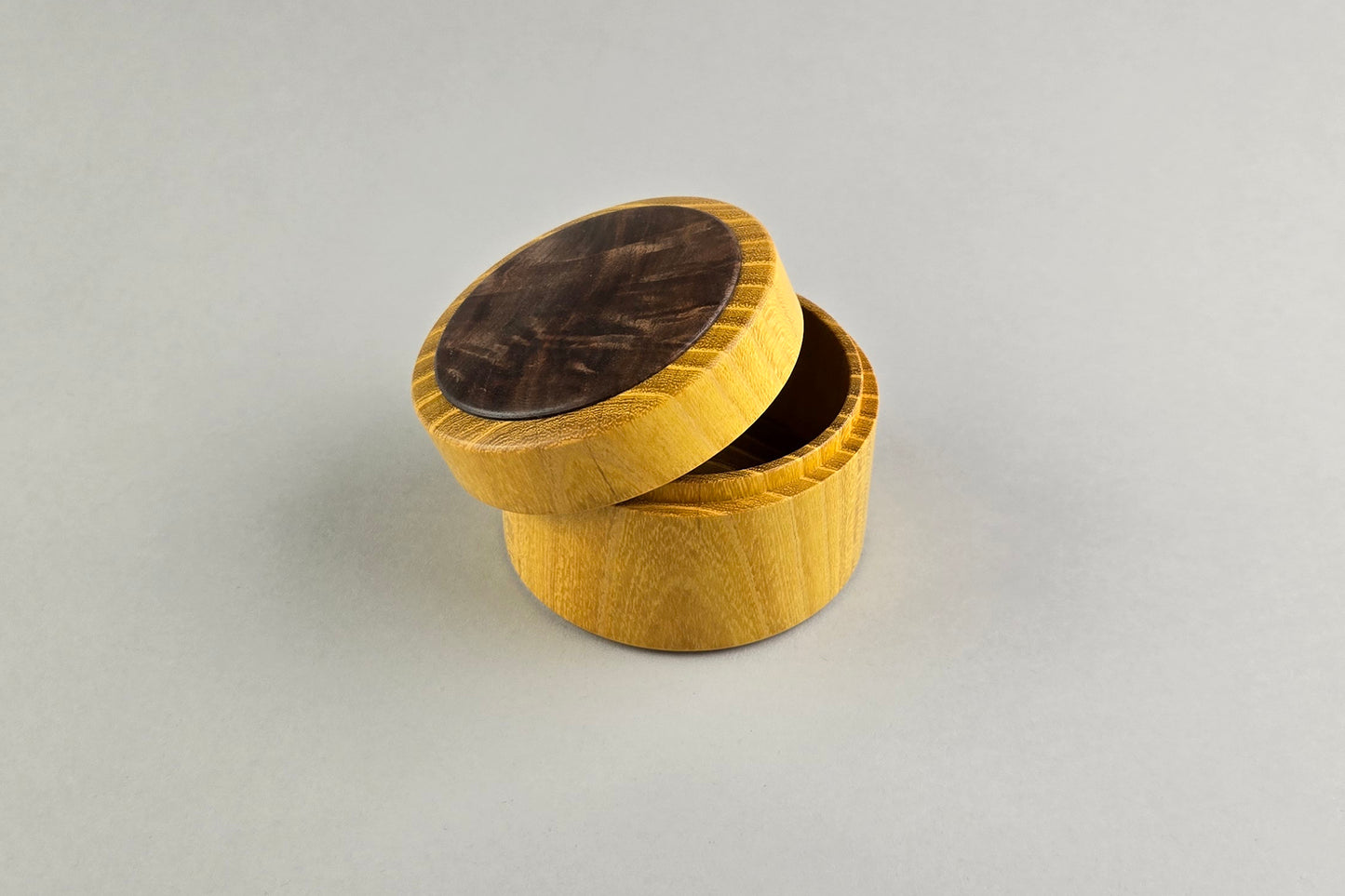 Osage Orange Box/Walnut Burl Inlay