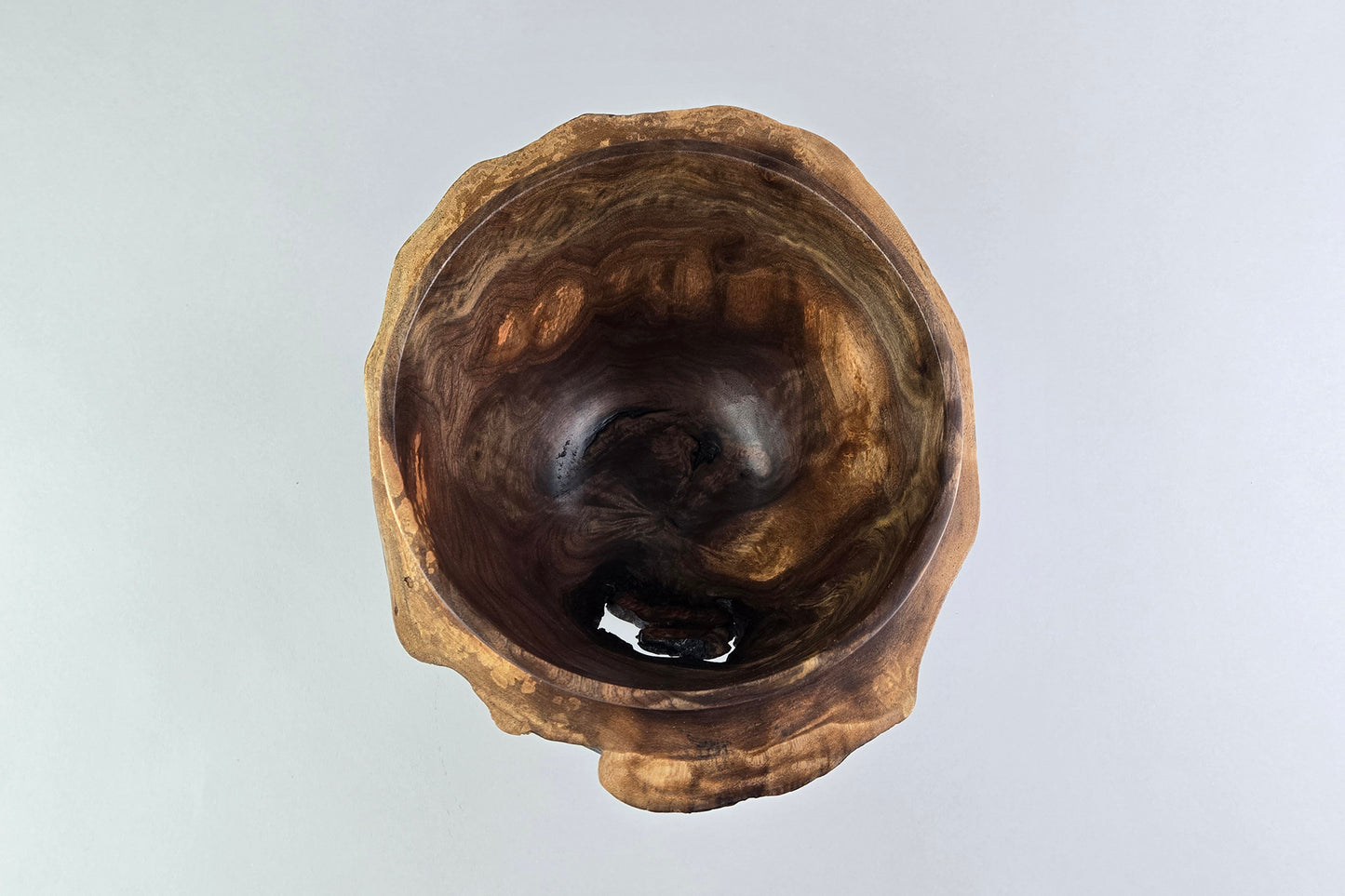 Walnut Burl Winged Bowl