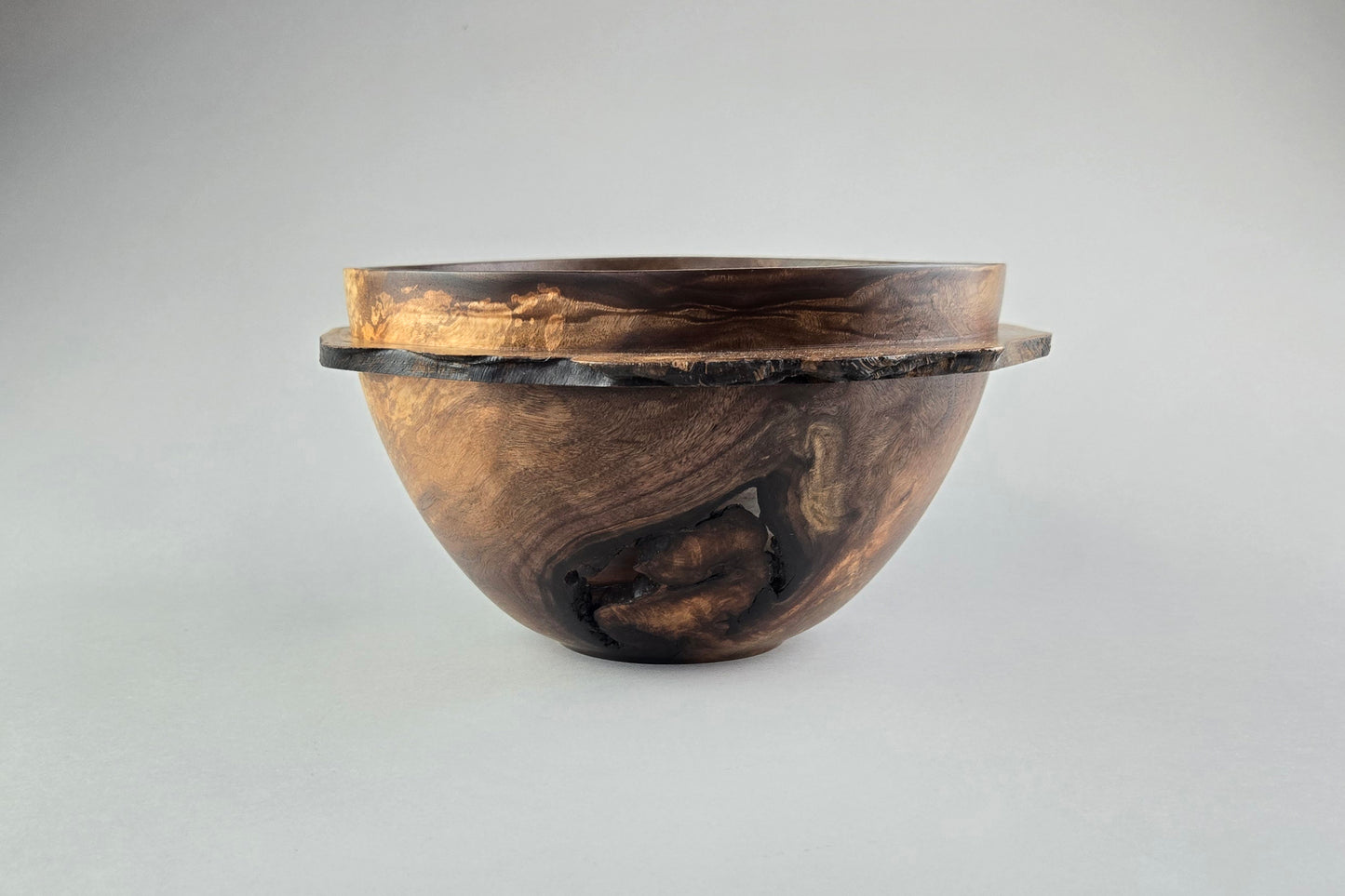 Walnut Burl Winged Bowl