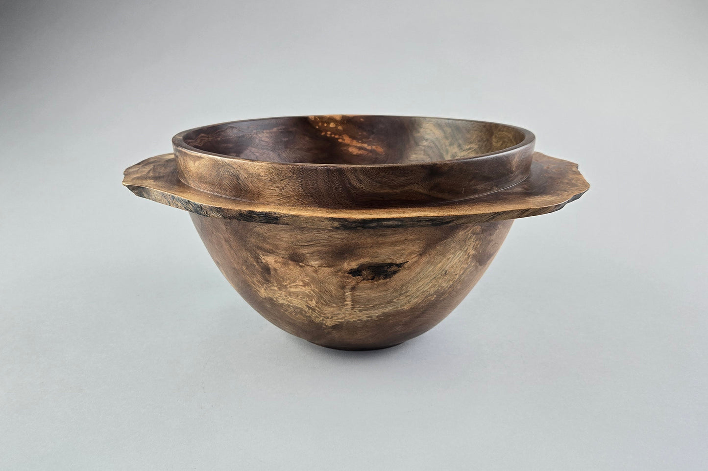 Walnut Burl Winged Bowl