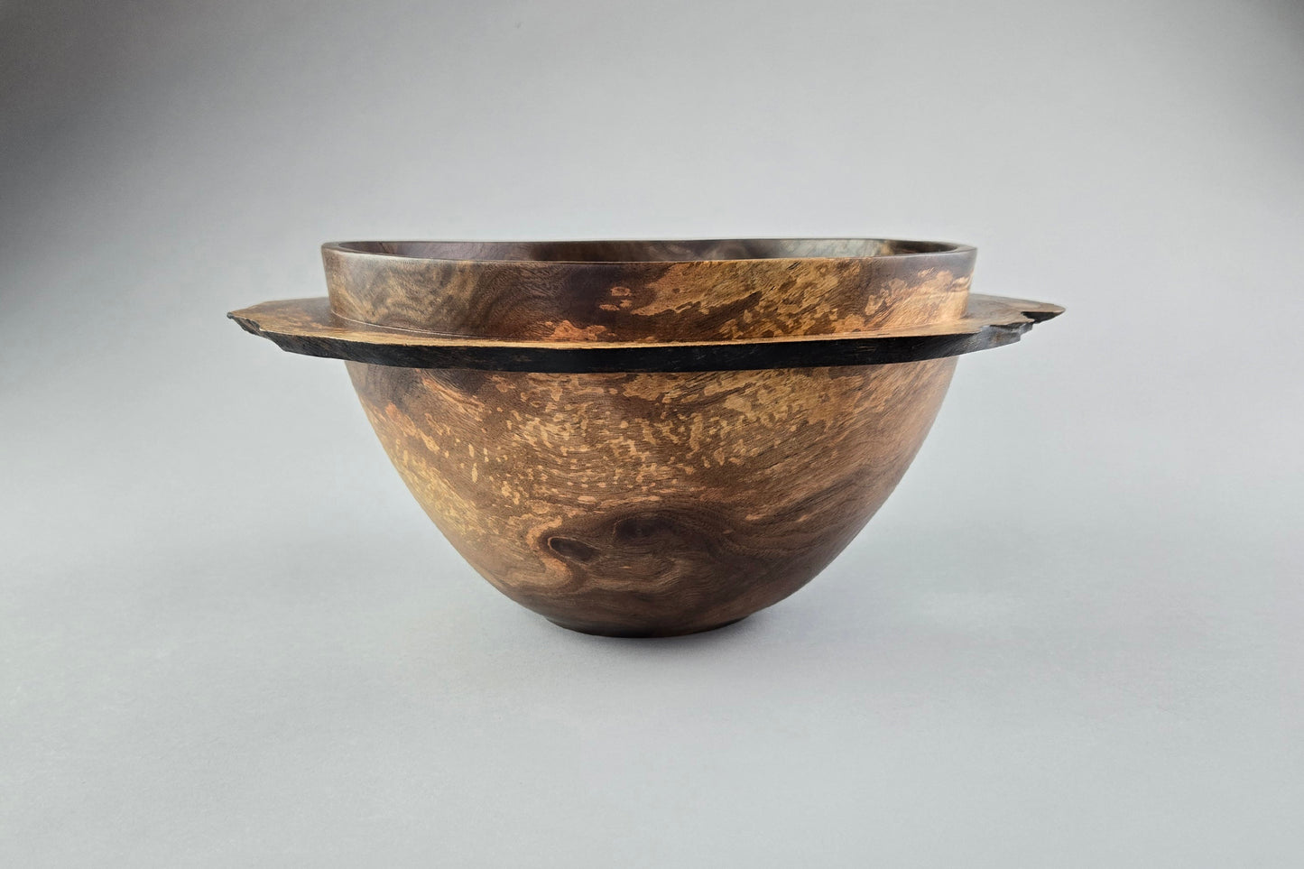 Walnut Burl Winged Bowl