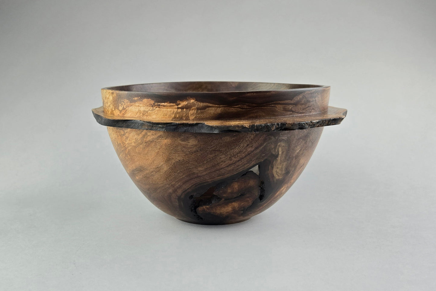 Walnut Burl Winged Bowl
