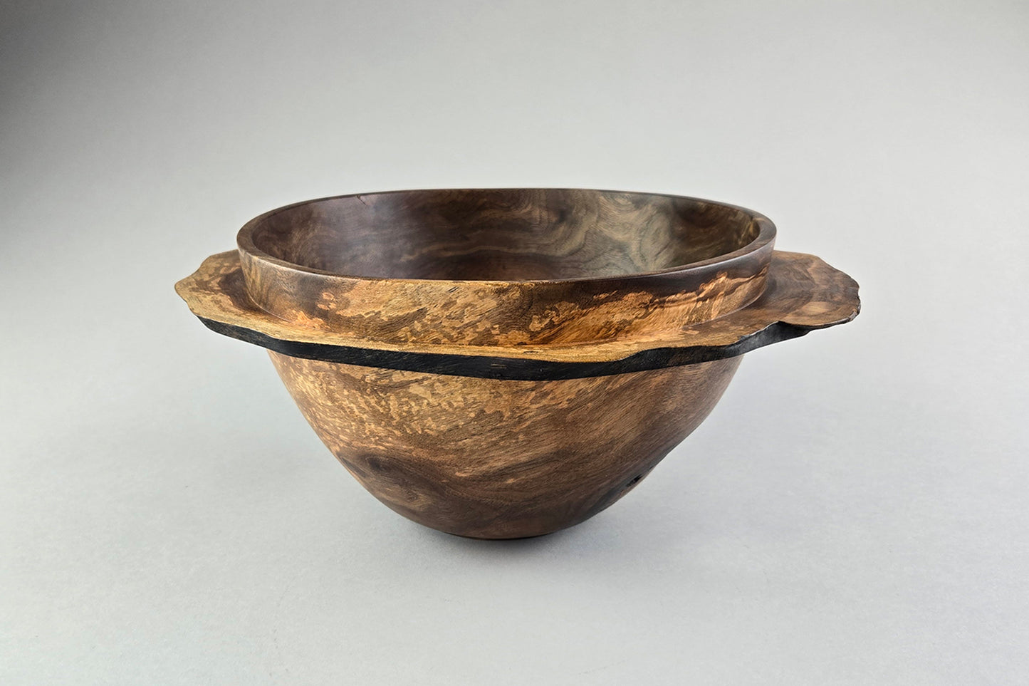 Walnut Burl Winged Bowl