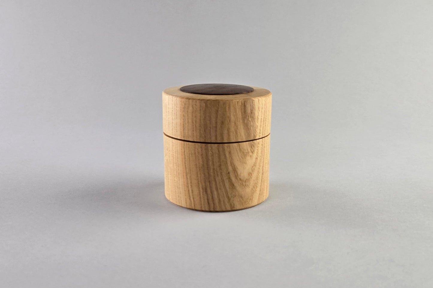 Ash Box with Walnut Burl Inlay