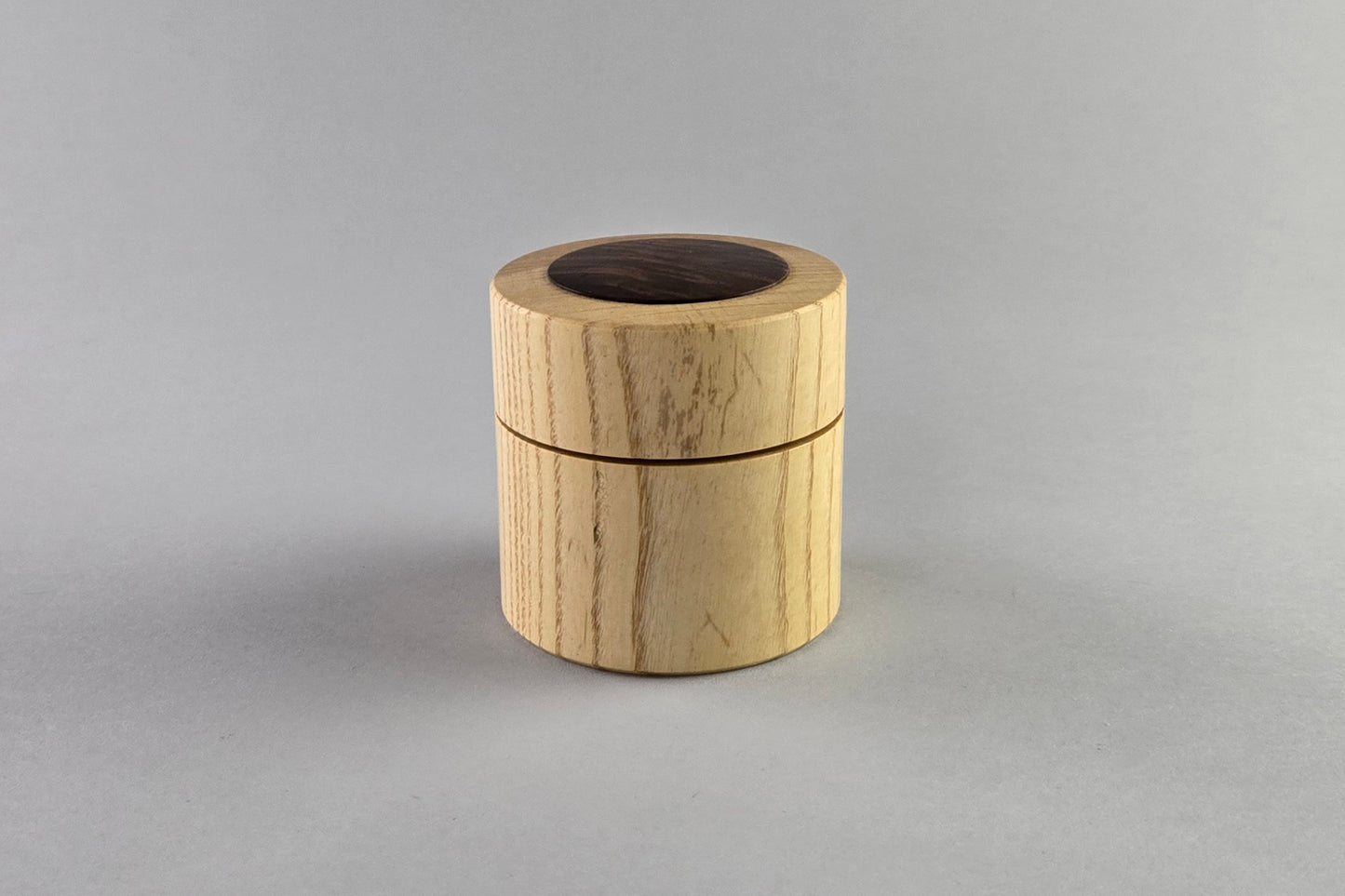 Ash Box with Walnut Burl Inlay