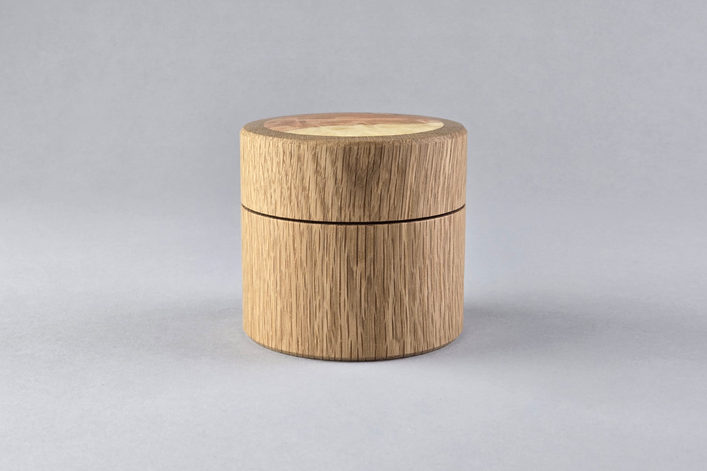 White Oak Box with Locust Burl Inlay