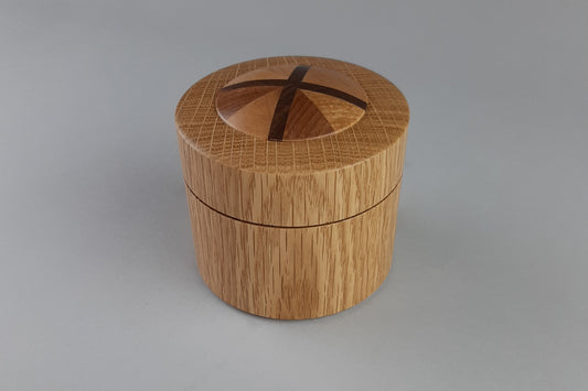 White Oak Box with Birch & Walnut Inlay