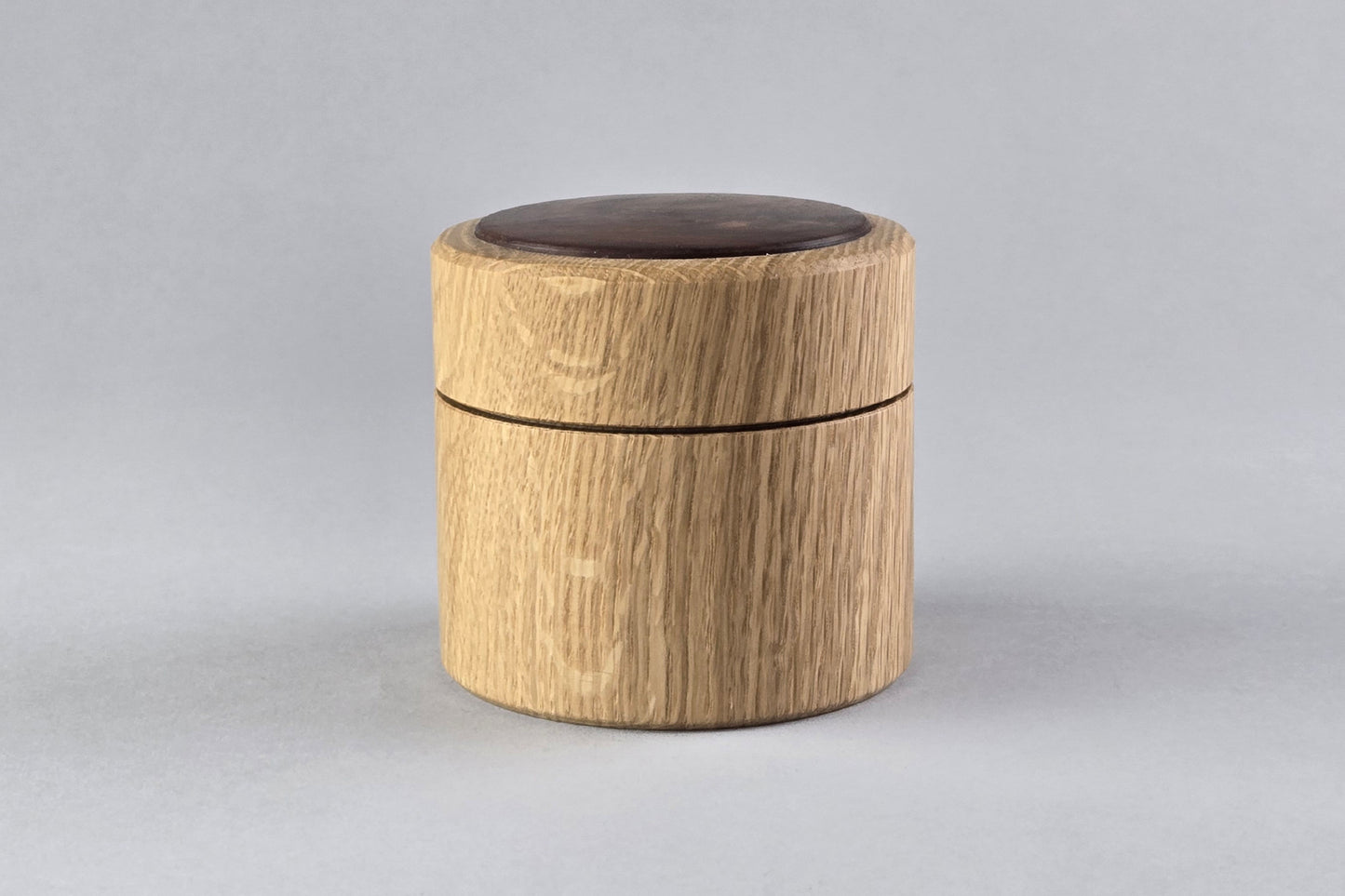 White Oak Box with Walnut Burl Inlay