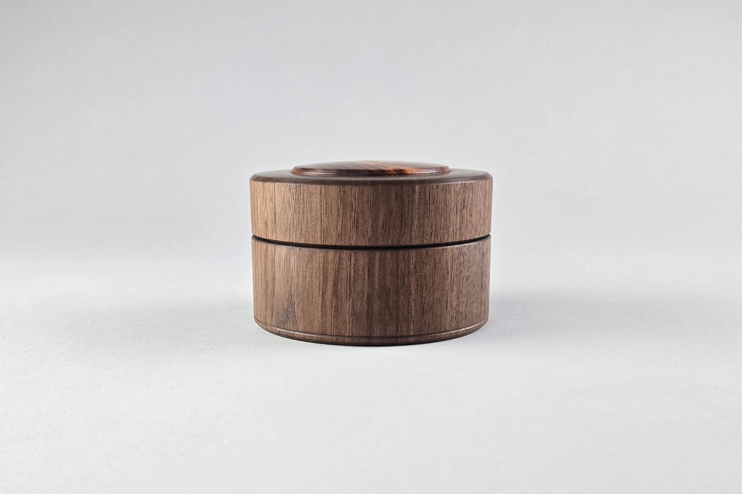 Walnut Salt Box with Cherry Inlay