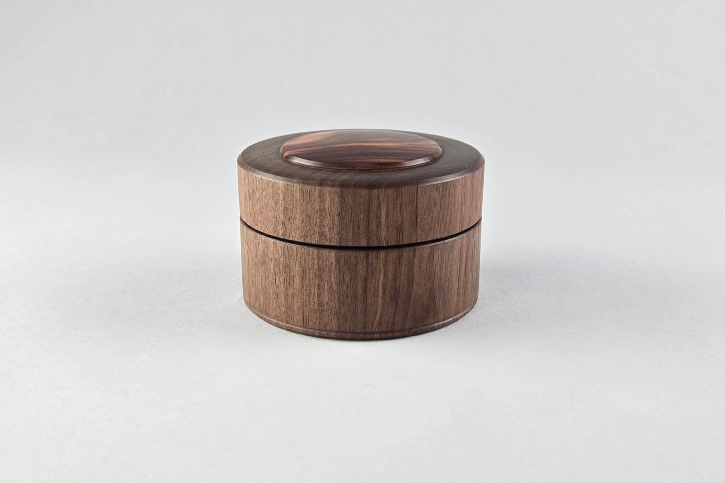 Walnut Salt Box with Cherry Inlay