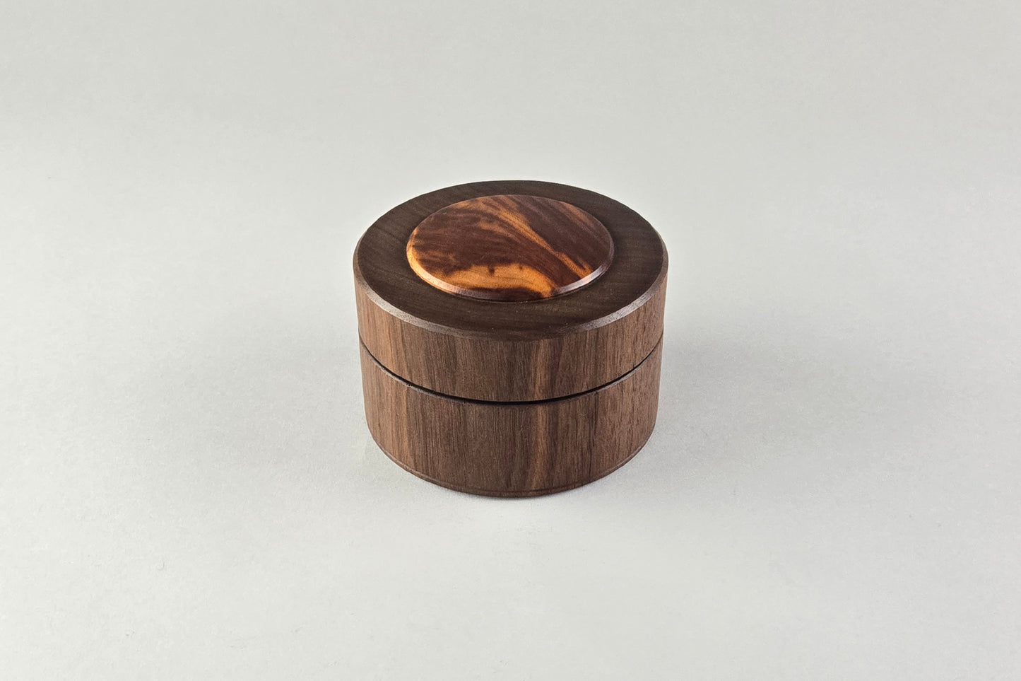 Walnut Salt Box with Cherry Inlay