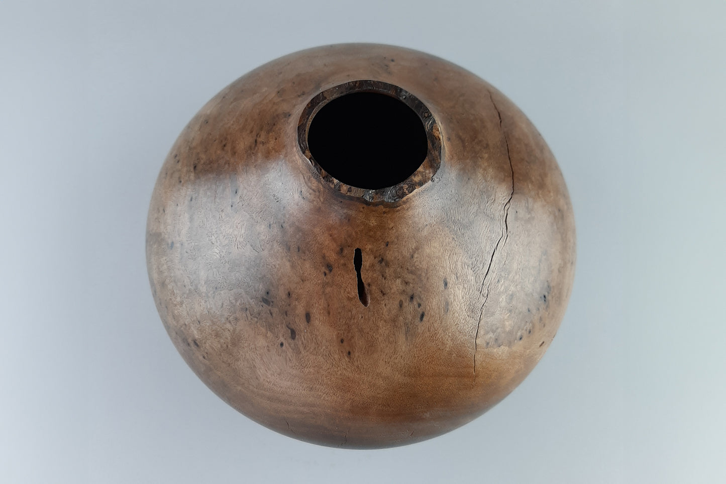 Walnut Burl Hollow Form with live edge