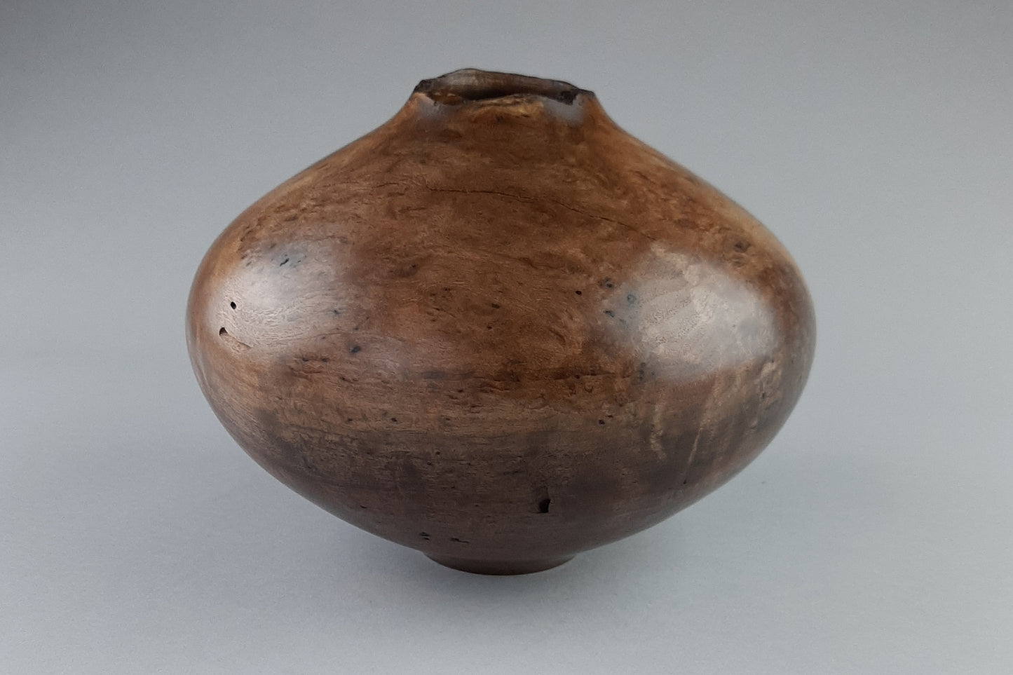 Walnut Burl Hollow Form with live edge