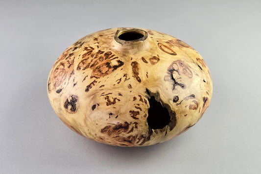 Locust Burl Hollow Form