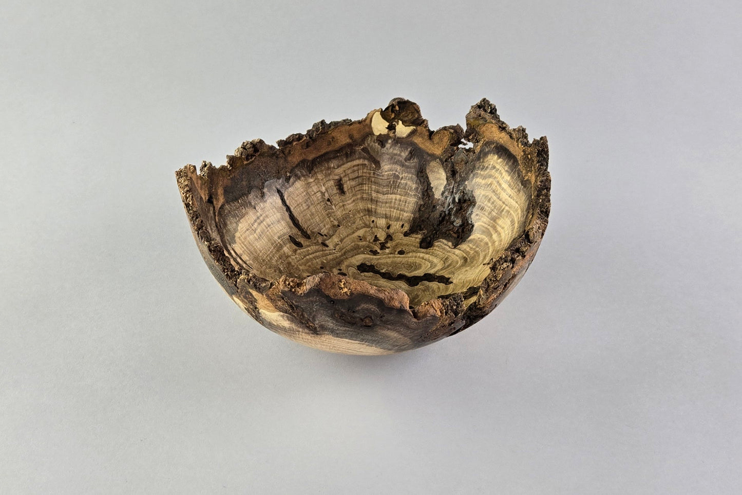 Ash Burl Live Edge Bowl