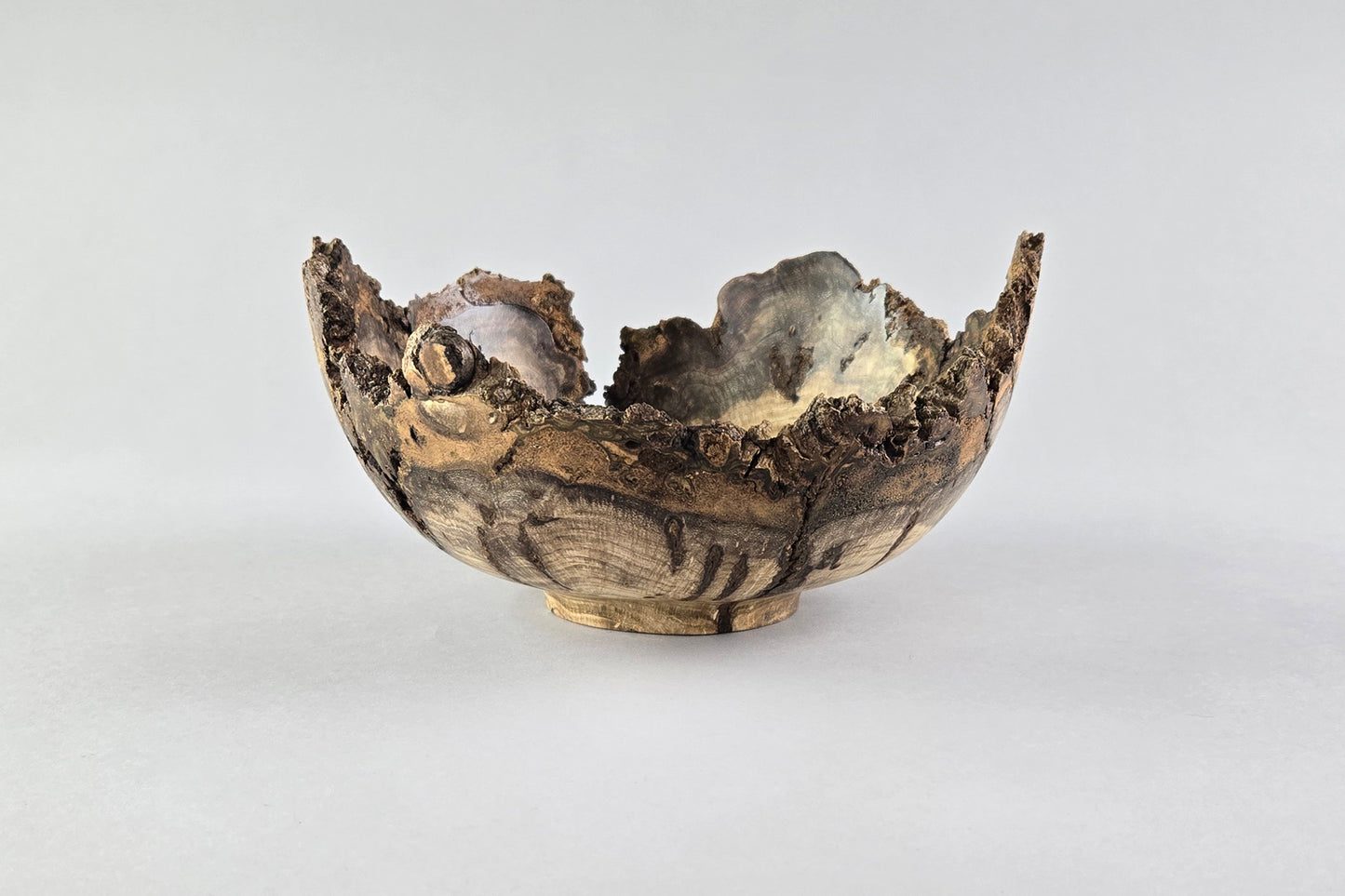 Ash Burl Live Edge Bowl