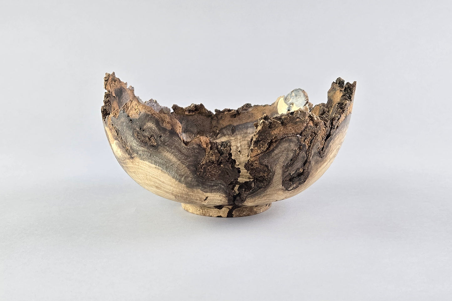 Ash Burl Live Edge Bowl