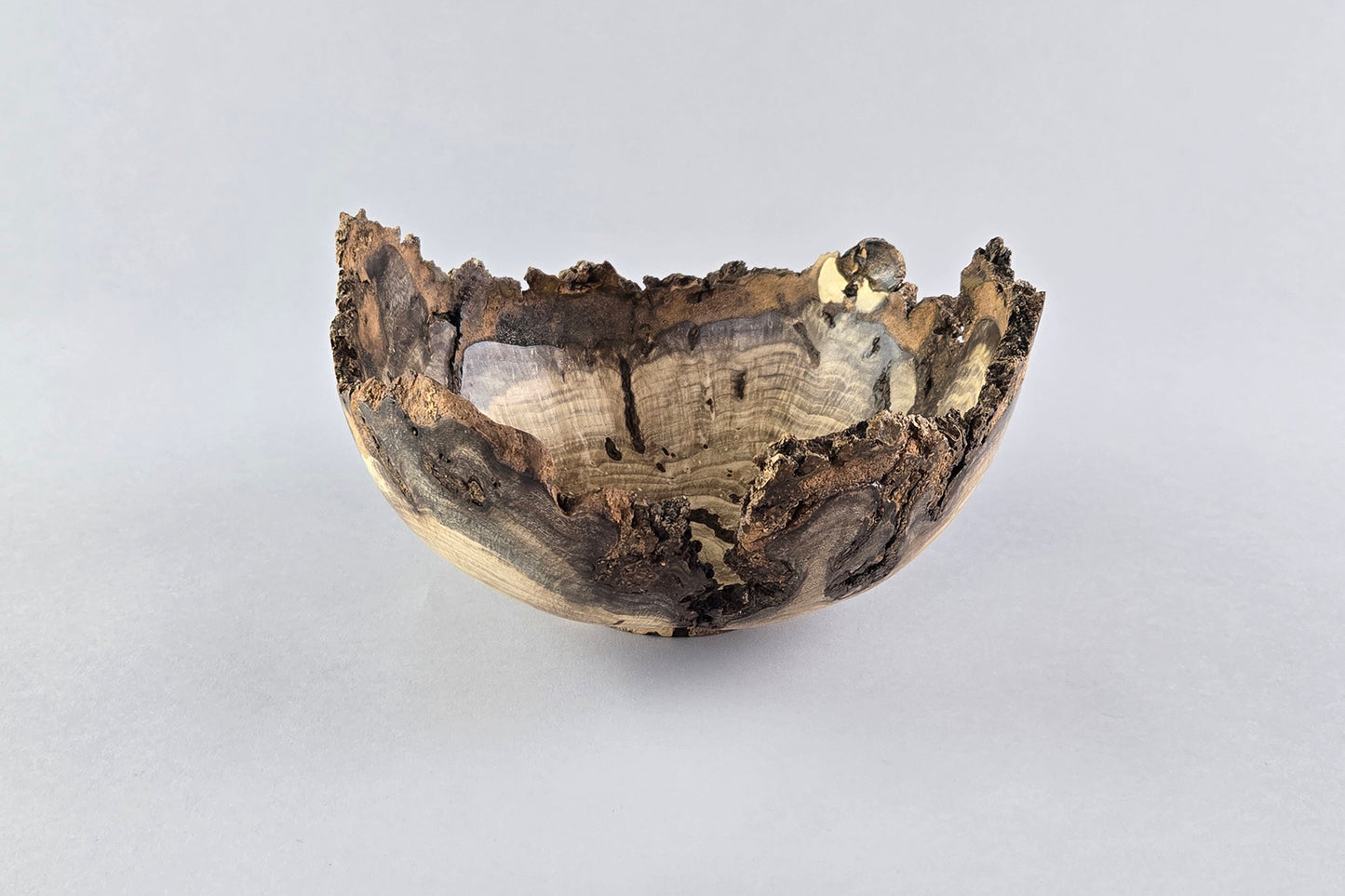 Ash Burl Live Edge Bowl