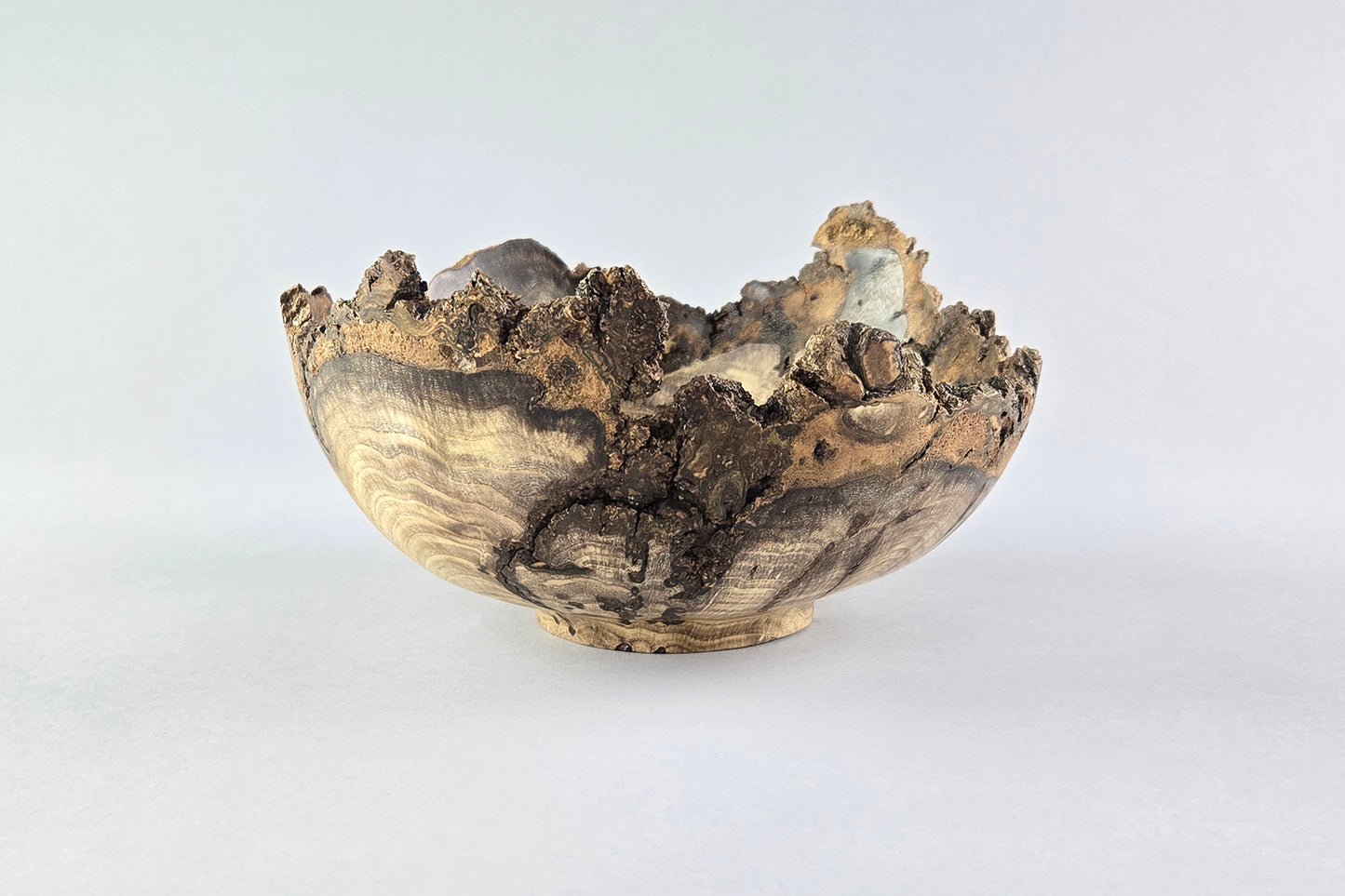 Ash Burl Live Edge Bowl