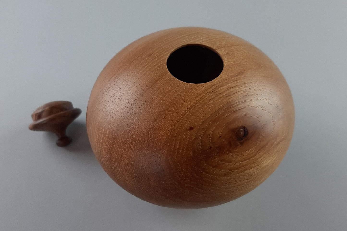 Hickory Hollow Form with Walnut Cap